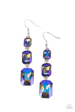 Load image into Gallery viewer, PRE-ORDER - Cosmic Red Carpet - Blue UV Shimmer - Paparazzi Earring
