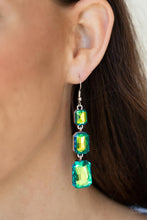 Load image into Gallery viewer, PREORDER - Cosmic Red Carpet - Green - Paparazzi Earring
