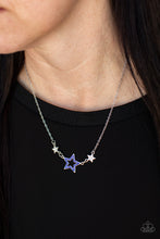 Load image into Gallery viewer, United We Sparkle - Blue - Paparazzi Necklace

