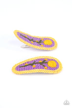 Load image into Gallery viewer, PRE-ORDER - Bloom Loom - Purple - Paparazzi Hair Clip

