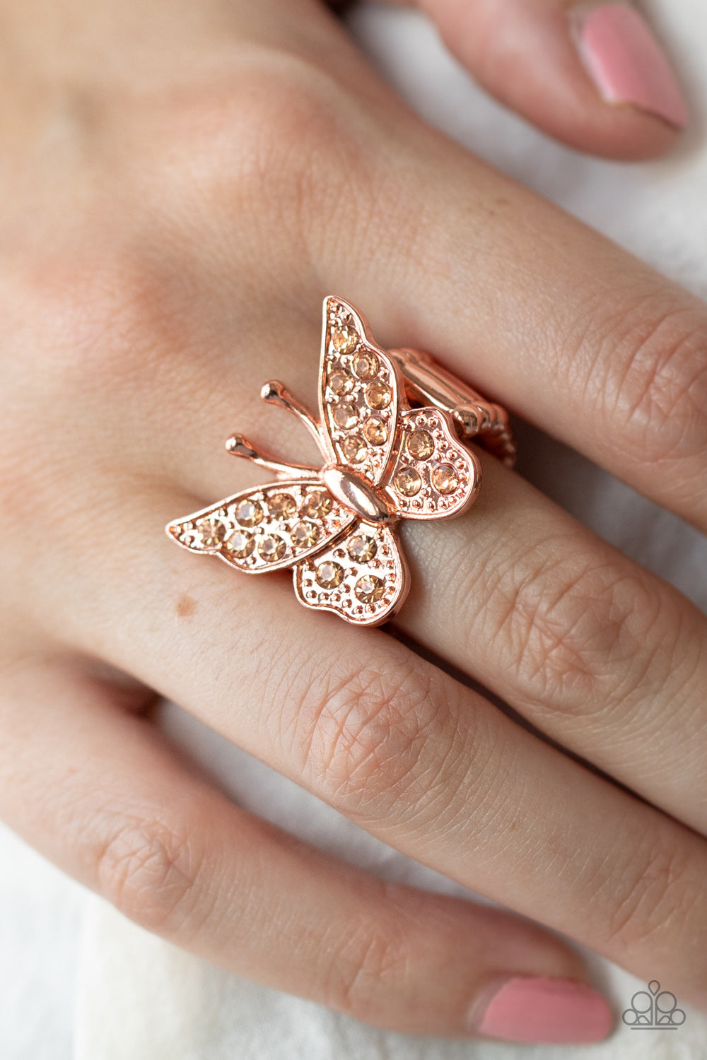 PRE-ORDER - Bona Fide Butterfly - Copper - Paparazzi Ring