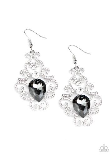 Happily Ever AFTERGLOW - Silver - Paparazzi Earring