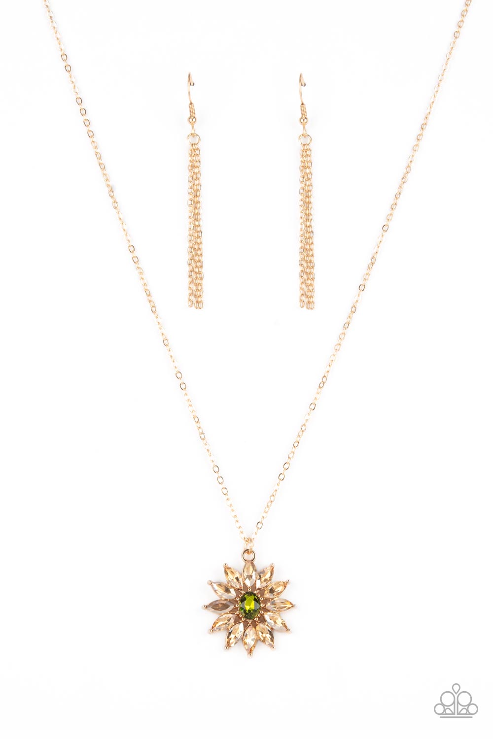 PRE-ORDER - Formal Florals - Gold - Paparazzi Necklace