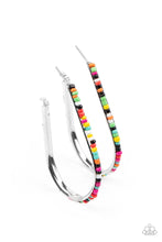 Load image into Gallery viewer, Beaded Bauble - Multi - Paparazzi Hoop Earring
