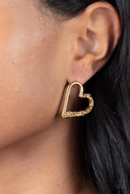 Load image into Gallery viewer, PRE-ORDER - Cupid, Who? - Gold - Paparazzi Earring

