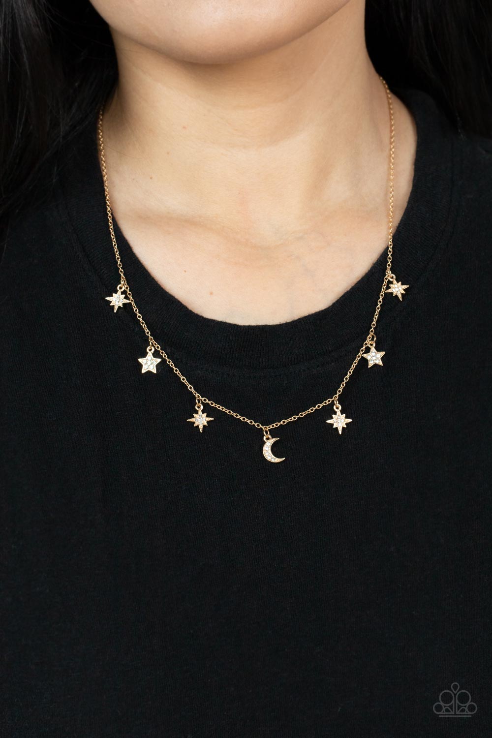 PRE-ORDER - Cosmic Runway - Gold - Paparazzi Necklace