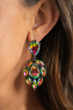 Load image into Gallery viewer, Galactic Go-getter - Multi Oil Spill - 2022 February Paparazzi Life of the Party Earring
