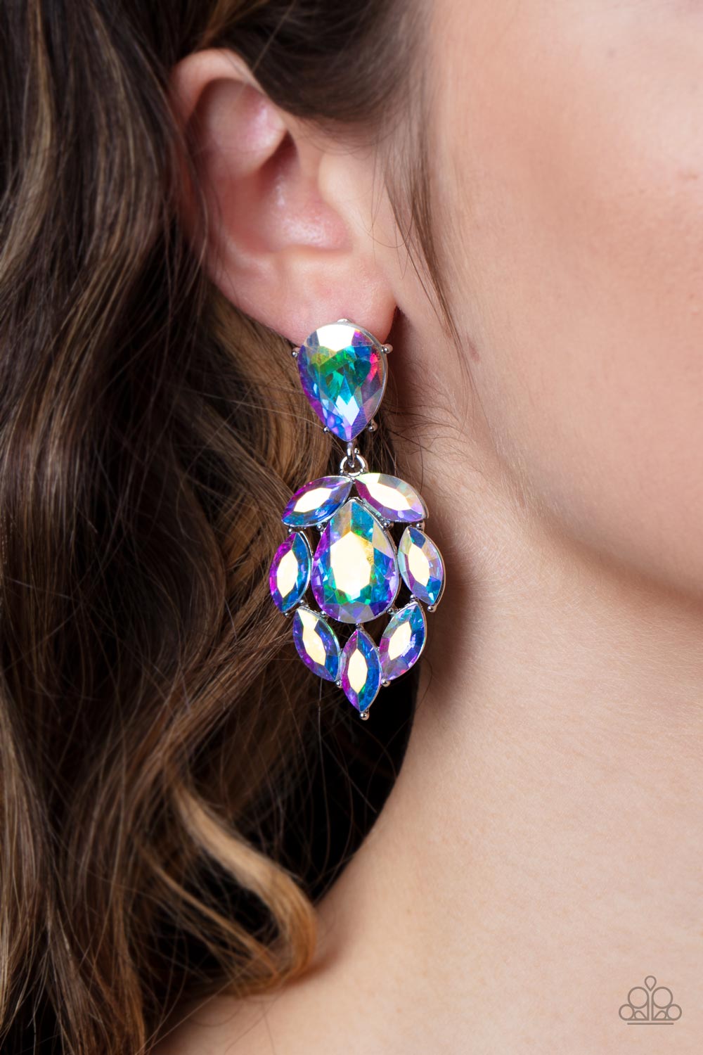 PREORDER - Galactic Go-Getter - Multi Iridescent - Paparazzi Earring