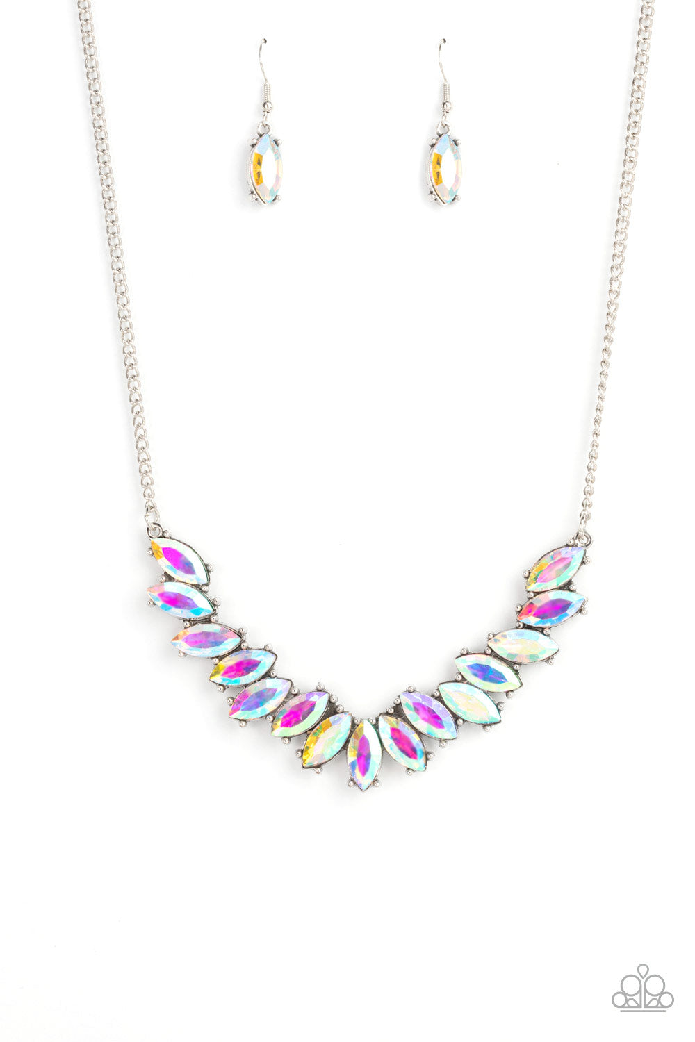PREORDER - Galaxy Game-Changer - Multi Iridescent - Paparazzi Necklace