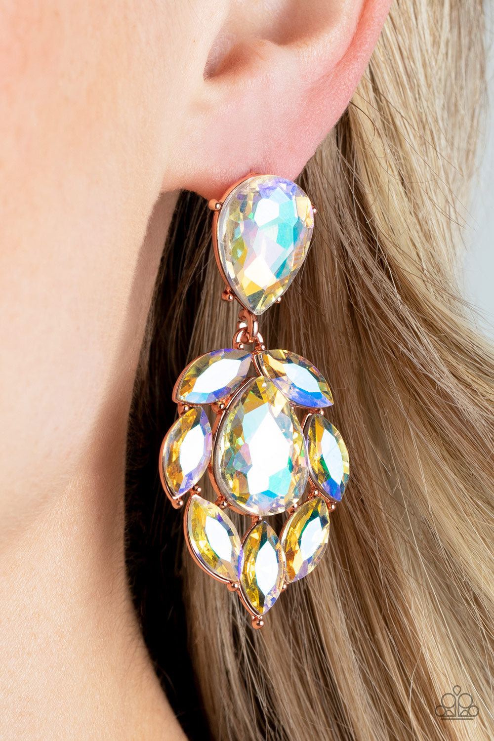PREORDER - Galactic Go-Getter - Copper Iridescent - Paparazzi Earring