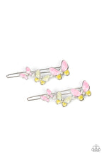 Load image into Gallery viewer, Bushels of Butterflies - Pink - Paparazzi Hair Clips
