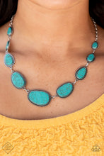 Load image into Gallery viewer, Elemental Eden - Blue - August 2021 Paparazzi Fashion Fix Necklace
