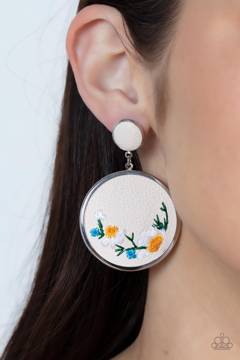Embroidered Gardens - Multi - Paparazzi Earring