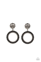 Load image into Gallery viewer, Playfully Prairie - Black - Paparazzi Earring
