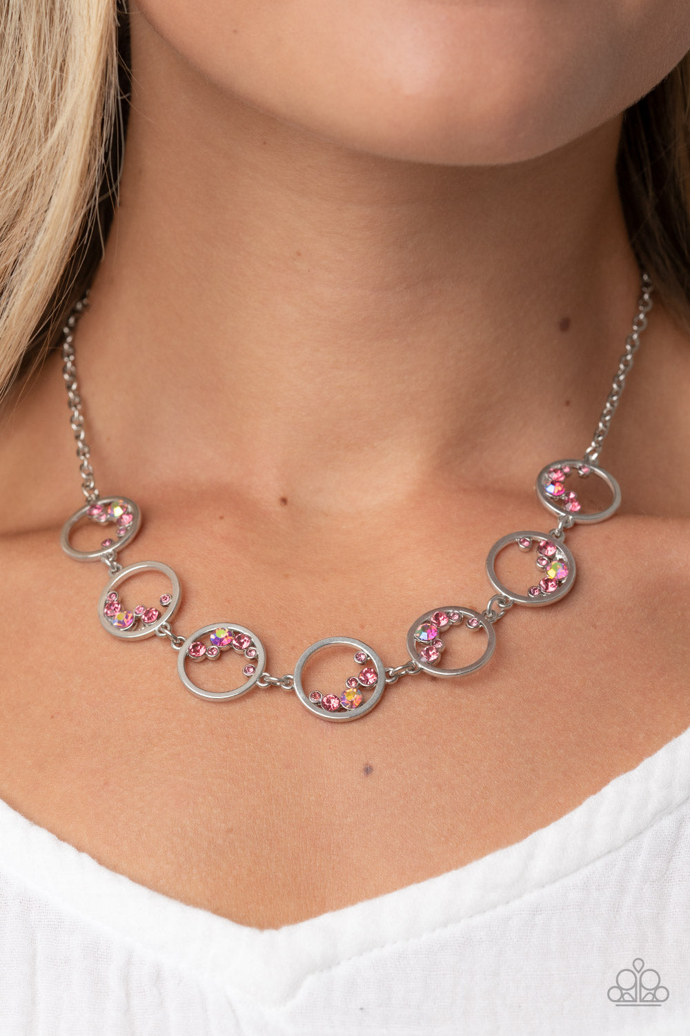 Blissfully Bubbly - Pink - Paparazzi Necklace