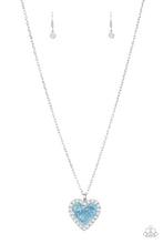 Load image into Gallery viewer, Heart Full of Luster - Blue - Paparazzi Necklace

