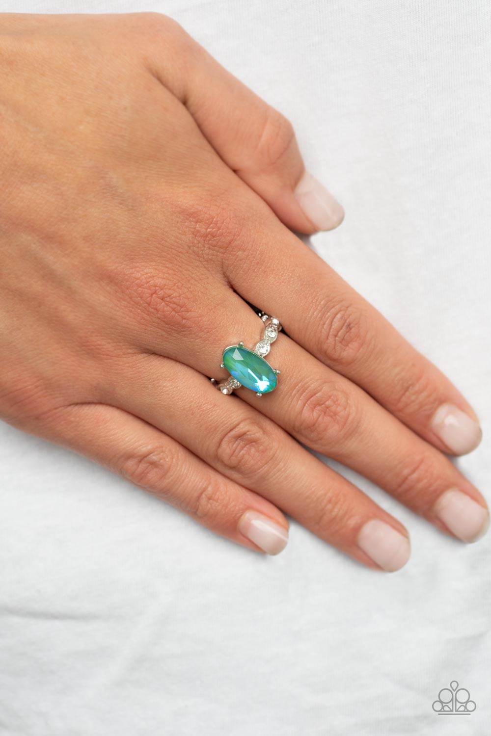 Stellar Sensation - Green UV Iridescent - Paparazzi Ring