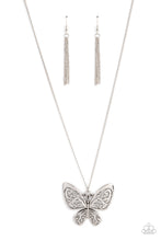 Load image into Gallery viewer, Butterfly Boutique - Silver - Paparazzi Necklace

