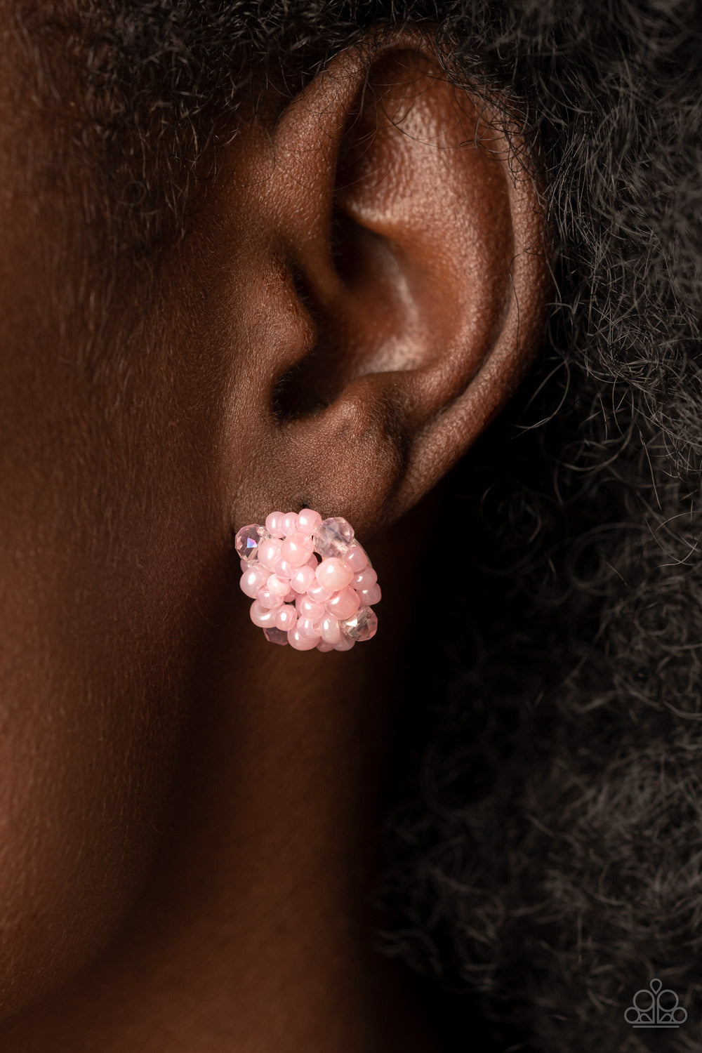 Bunches of Bubbly - Pink - Paparazzi Earring