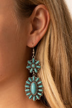 Load image into Gallery viewer, Richly Rustler - Blue - Paparazzi Earring
