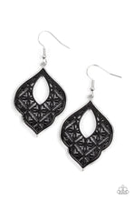 Load image into Gallery viewer, Thessaly Terrace - Black - Paparazzi Earring
