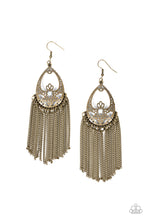 Load image into Gallery viewer, Castle Cottage - Brass - Paparazzi Earring
