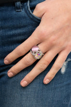 Load image into Gallery viewer, SELFIE-Indulgence - Pink Iridescent - Paparazzi Ring
