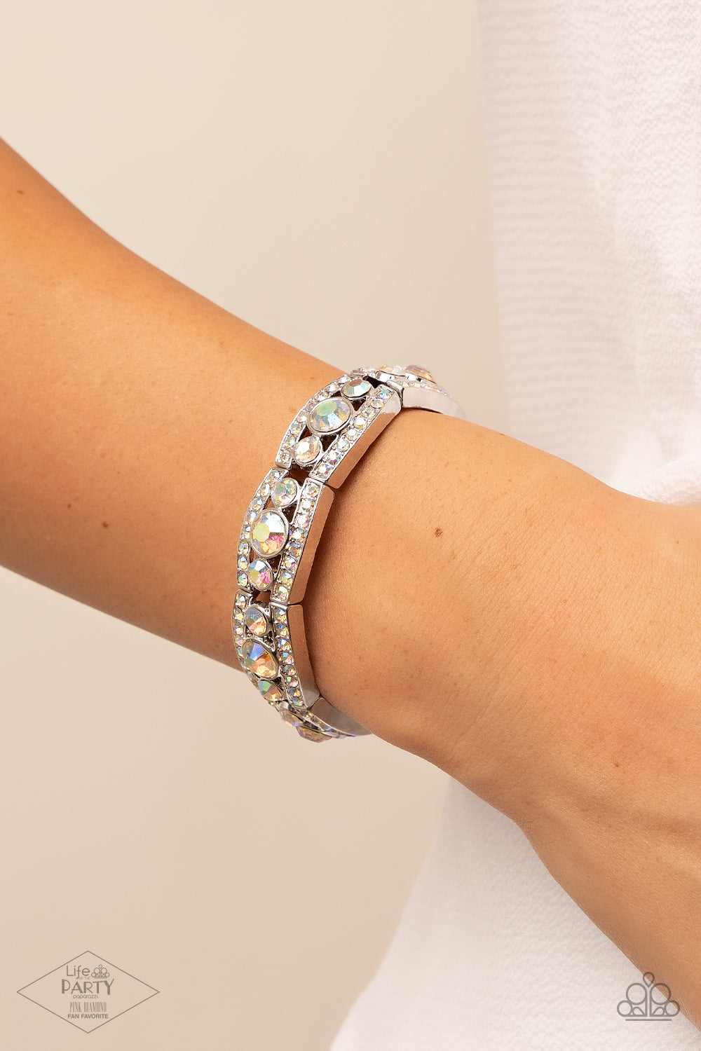 Easy On The ICE - Multi Iridescent - Pink Diamond Exclusive Bracelet