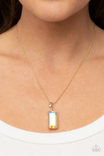 Load image into Gallery viewer, Cosmic Curator - Gold Iridescent - Paparazzi Necklace
