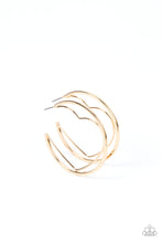 Load image into Gallery viewer, Pre-Order - Love Goes Around - Gold - Paparazzi Hoop Earring
