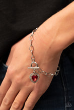 Load image into Gallery viewer, PREORDER - Till DAZZLE Do Us Part - Red - Paparazzi Bracelet
