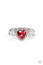 Load image into Gallery viewer, Romantic Reputation - Red - Paparazzi Ring
