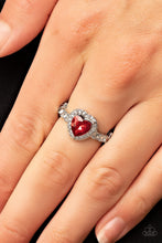 Load image into Gallery viewer, Romantic Reputation - Red - Paparazzi Ring
