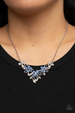 Load image into Gallery viewer, Floral Fashion Show - Blue - Paparazzi Necklace

