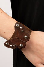 Load image into Gallery viewer, Butterfly Farm - Brown - Paparazzi Bracelet
