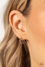 Load image into Gallery viewer, Skip the Small Talk - Silver - Paparazzi Hoop Earring
