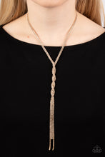 Load image into Gallery viewer, Impressively Icy - Gold - Paparazzi Necklace
