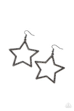Load image into Gallery viewer, Supernova Sparkle - Black - Paparazzi Earring
