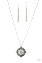 Load image into Gallery viewer, Compass Composure - Green Iridescent - Paparazzi Necklace
