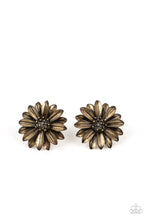 Load image into Gallery viewer, Daisy Dilemma - Brass - Paparazzi Earring
