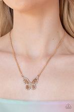 Load image into Gallery viewer, Baroque Butterfly - Gold - Paparazzi Necklace

