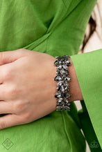 Load image into Gallery viewer, Glacial Gleam - Silver - June 2022 Paparazzi Fashion Fix Bracelet
