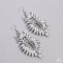 Load image into Gallery viewer, Turn up the Luxe - White - 2022 October Paparazzi Life of the Party Earring
