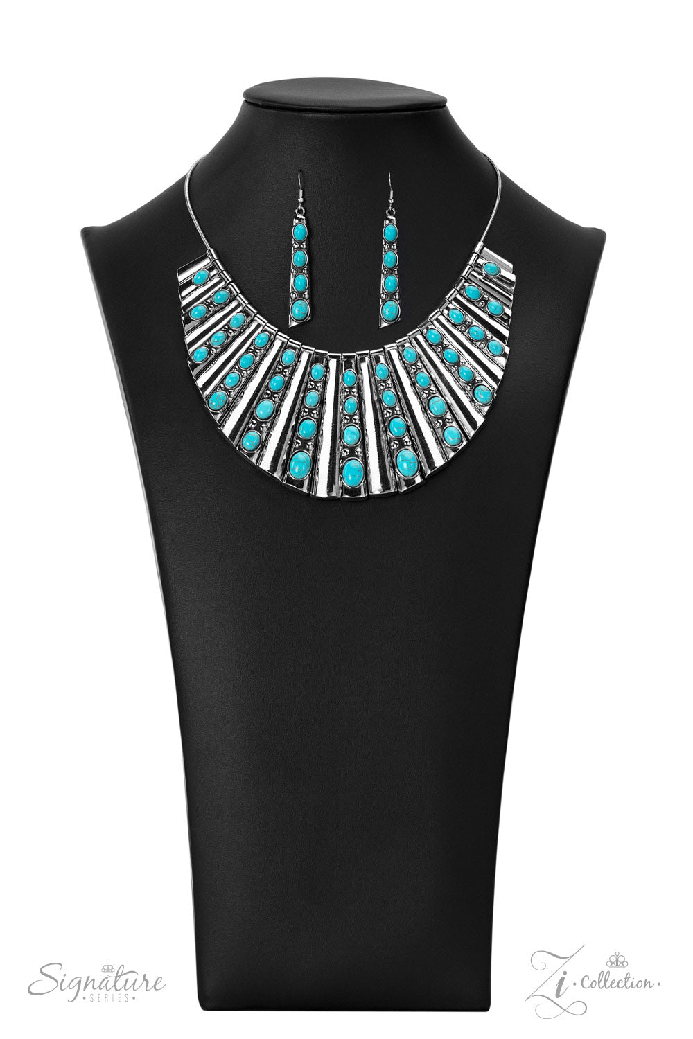 The Ebony - 2022 Zi Collection Turquoise Necklace