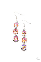 Load image into Gallery viewer, Determined to Dazzle - Orange Iridescent - Paparazzi Earring
