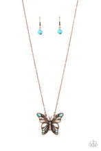 Load image into Gallery viewer, Badlands Butterfly - Copper - Paparazzi Necklace
