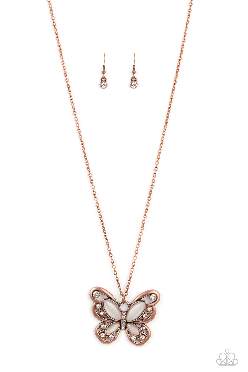 Wings Of Whimsy - Copper - Paparazzi Necklace