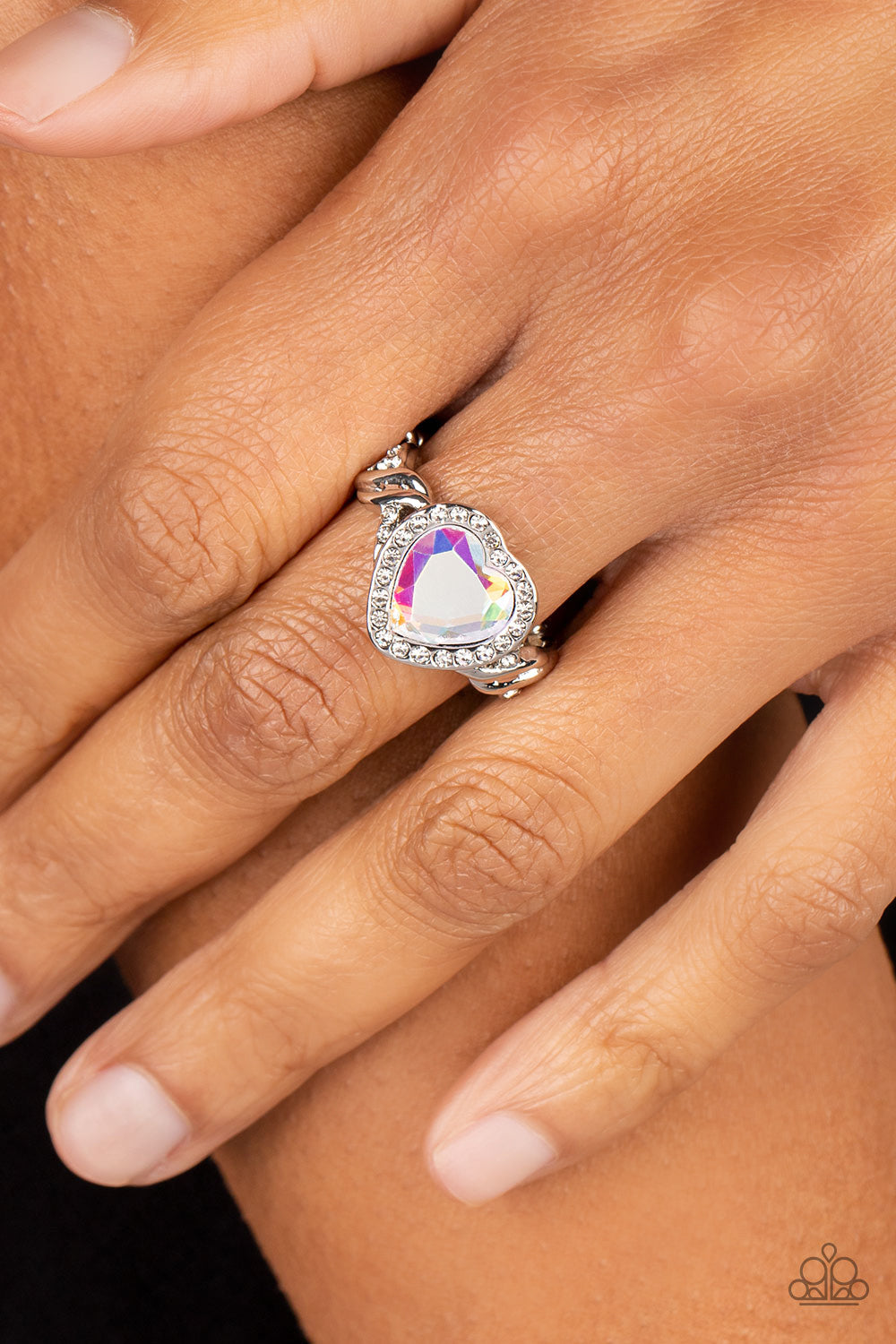 Committed to Cupid - Multi Iridescent - Paparazzi Ring