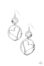 Load image into Gallery viewer, Enchanting Echo - Silver - Paparazzi Earring

