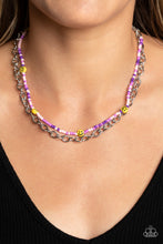 Load image into Gallery viewer, Happy Looks Good on You - Purple - Paparazzi Necklace
